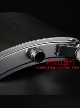 Hot 64oz Thick Leather Stainless Steel Hip Flask Portable Al