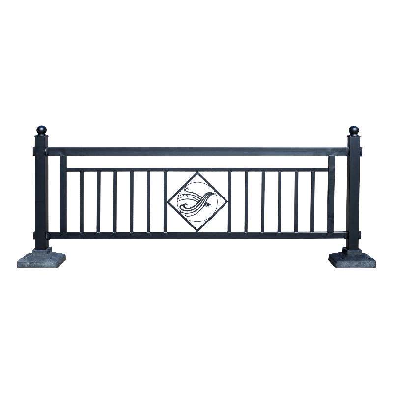 市政护栏人行道隔k离栏马路交通公路栏杆定制城市防撞锌钢道路围