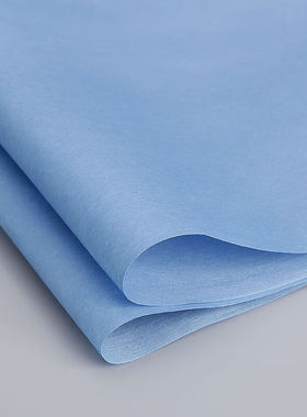 无尘纸工业擦拭纸除尘纸吸油吸水不织布蓝白大卷工业纸V500张蓝色