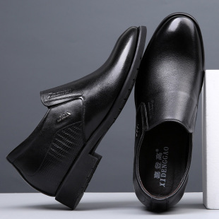 商务皮鞋 男10cm商务休闲隐形内增高8cm套脚一脚蹬正装 增高鞋 男士