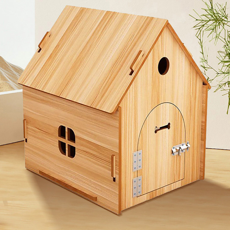 新品狗窝狗笼木屋四季通用猫窝小中大型犬家用室内木质Y狗房子狗