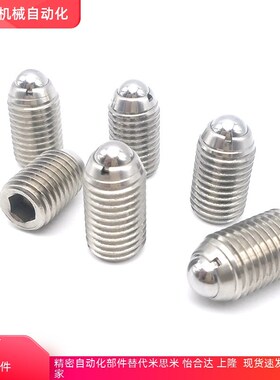 BSJL3/ZAH03/4/5/6/8/10/12/16 加长型内六角304不锈钢球头柱塞