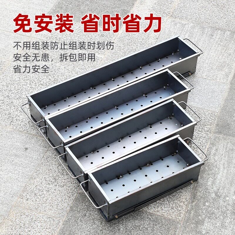 现货新疆包邮烧烤炉家用烧烤架户外不G锈钢网折叠小型便携式碳炭