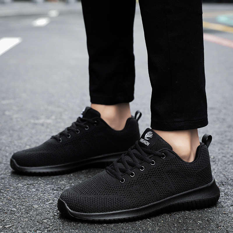 厨师鞋男夏季透气防臭网面厨房专用鞋防水防滑防油黑色工作鞋运动