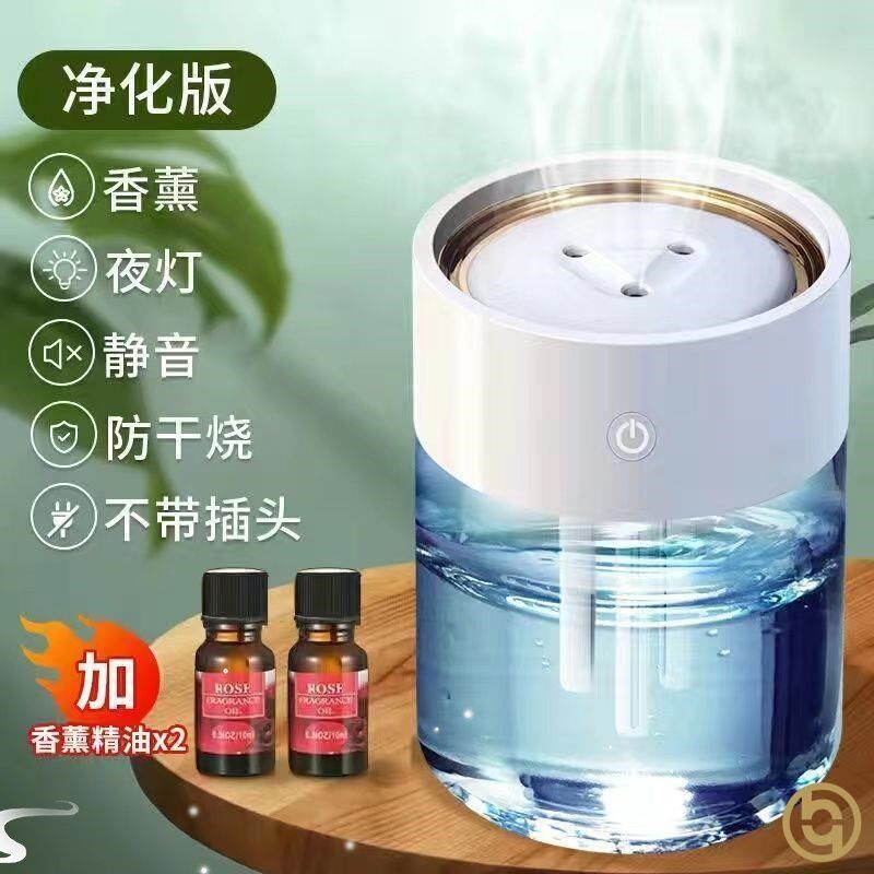 小众高货空气净化器加湿器一体机房间简易网红款2024年新款家用空