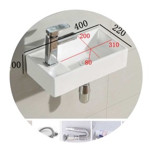 卫生间小户型洗手盆单盆挂墙式陶瓷迷你厕所洗脸盆三角小型超小号