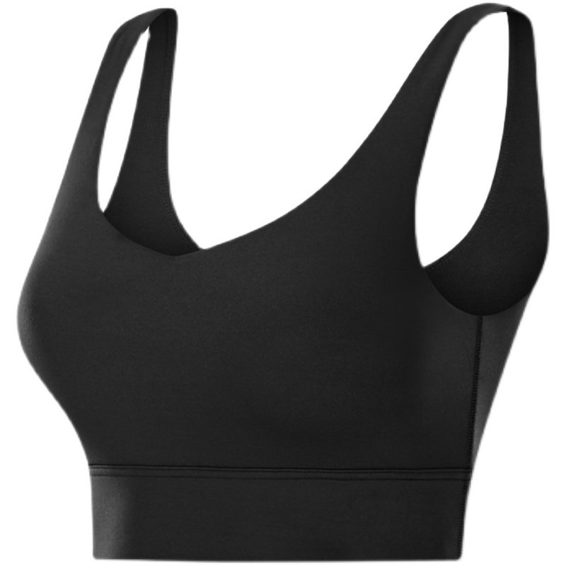 运动文胸防震聚拢一体式定型深U型美背健身跑步训练瑜伽内衣女bra