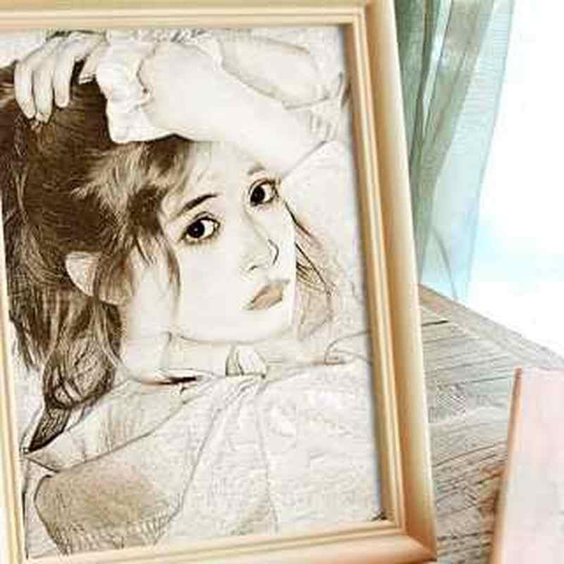 木刻画定制z照片生日礼物女生创意闺蜜送男孩朋友特别.走心实用礼