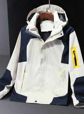 团体定制冲锋衣印字logo春秋季薄款单层户外防风衣U企业工作服外