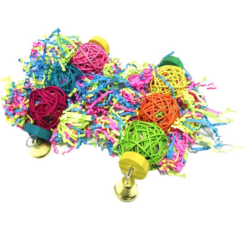 3Pcs/lot Bird Toy Set For Parrot Shredder Foraging Assorted