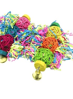 3Pcs/lot Bird Toy Set For Parrot Shredder Foraging Assorted