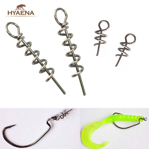 Hyaena 30pcs/lot Fishing Hook Fishing Soft Lure Baits  Rigs