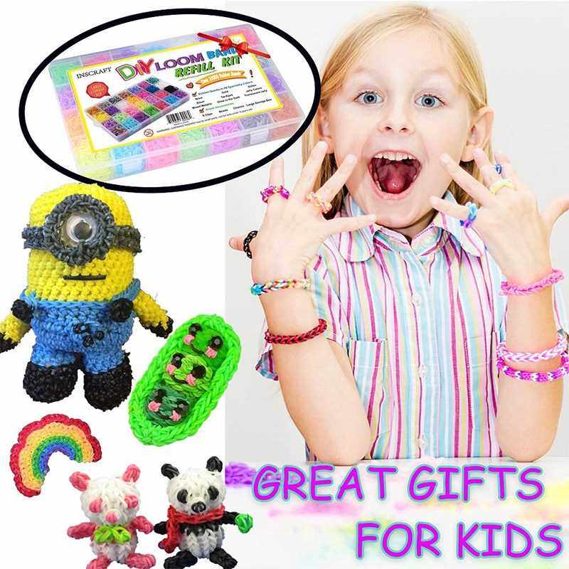 10000pc Toy Rubber Loom Bands Set Kid Bracelet Silic_虎窝淘