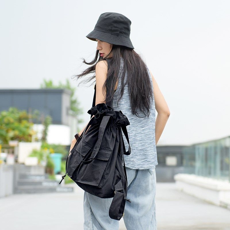 2024新款双肩背包女时尚两用单肩包包大容量旅行布双肩包,箱包皮具/热销女包/男包,双肩背包,淘宝优惠券,粉丝福利购,淘宝优惠卷