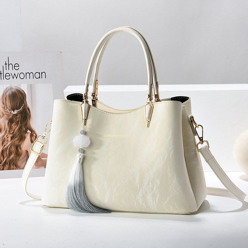 母亲节礼物送妈妈2024新款时尚手提包白色大容量中年女士斜挎包潮,箱包皮具/热销女包/男包,通用款女包,淘宝优惠券,粉丝福利购,淘宝优惠卷