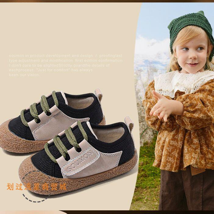 宝宝帆布鞋儿童鞋子202t3春秋季新款男童布鞋韩版婴儿学步鞋软底