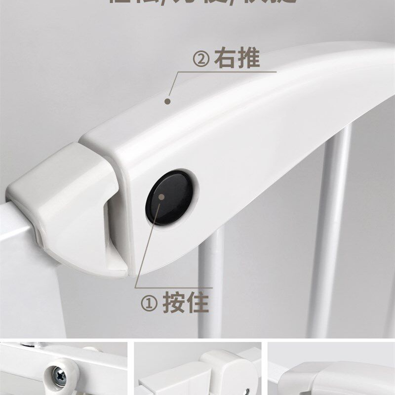楼梯口护栏儿童安全门栏婴儿围栏免打孔防护栏杆宠物狗栅栏门挡板