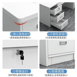 简约现代办公桌椅办公室老板桌带简易书桌家用卧室桌子 电脑桌台式