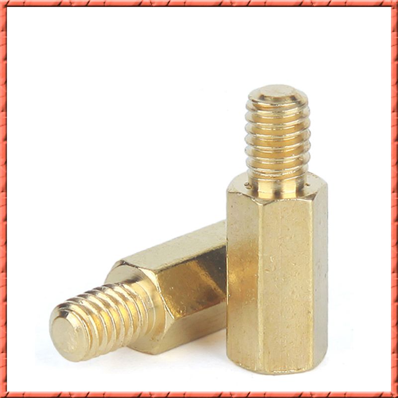 新品100pcs/lot M3*L+2.5/3/4/5 Brass column screw single head