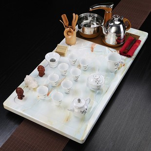 石材茶盘 茶盘套装 中式 客厅家用功夫茶台茶具全自动烧水壶一体 包邮