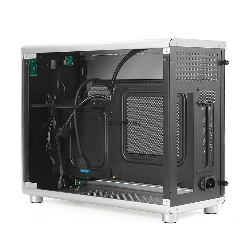 便携A4手提240mm水冷侧透/DIY桌面mini台式机电脑ITX小主机箱