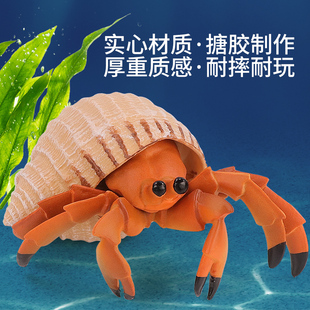 仿真海洋动物玩具套组海底生物世界模型鲨鱼白鲸儿U童摆件宝宝认