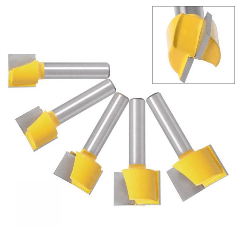 16-25mm Surface Planing Bottom Cleaning Router Bit 8mm Shank