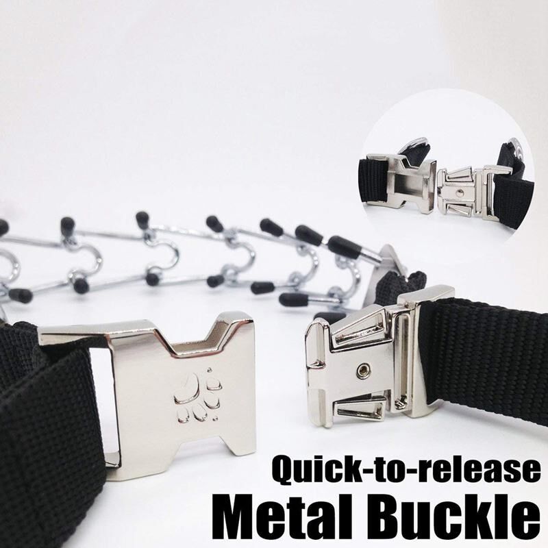 Dog Prong Training Collar, Metal Choke Pinch Dog Collar with