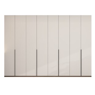 实木衣柜家用卧室现代简约意式组装收纳柜子小户型四六八门大衣橱