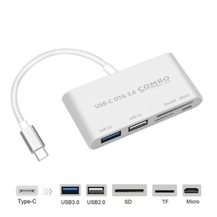 USB C to Multi SD CF Micro SD Card Reader Adapter Type C US