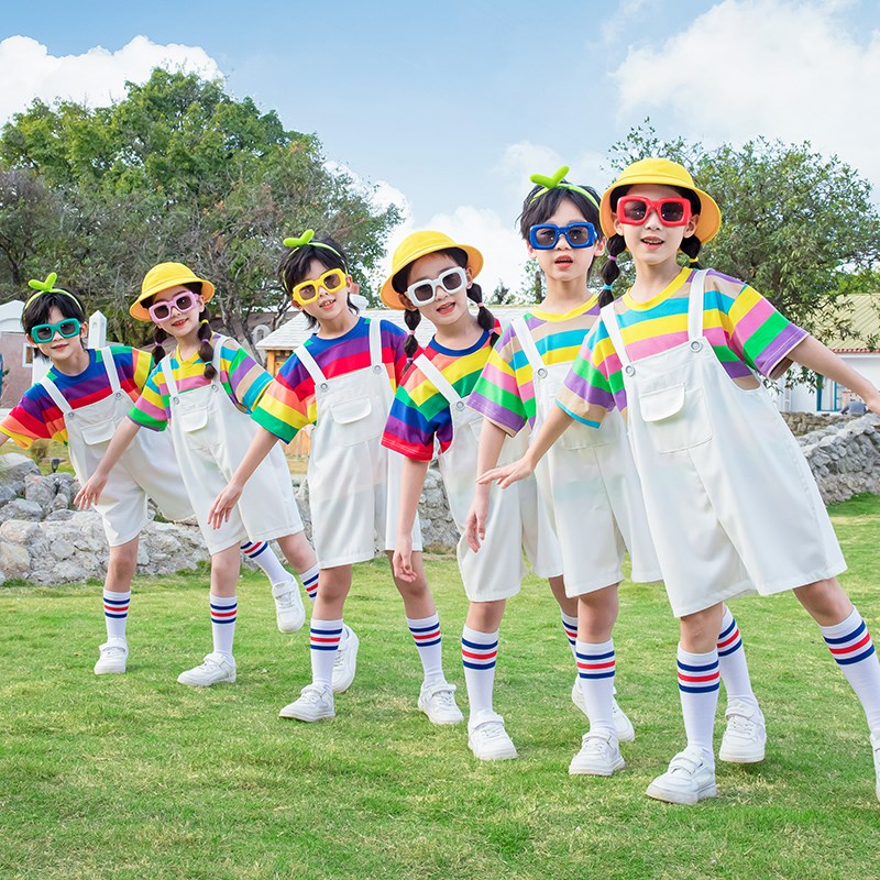 幼儿园园服夏季儿童校服套装小学生夏装男女班服英伦学院风毕业照