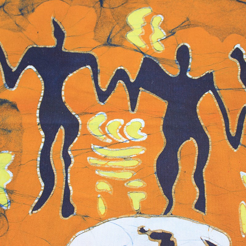 抽象蜡染画布艺挂画民族风特色马装饰画玄关卫生间挂帘沙发背景画图片
