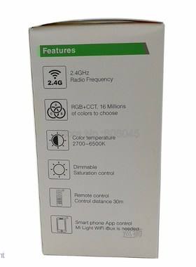 MiLight E27 12W RGB+CCT LED Bulb Spotlight FUT105 110V 220V