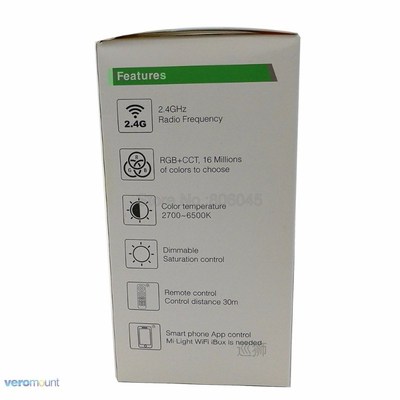 MiLight E27 12W RGB+CCT LED Bulb Spotlight FUT105 110V 220V