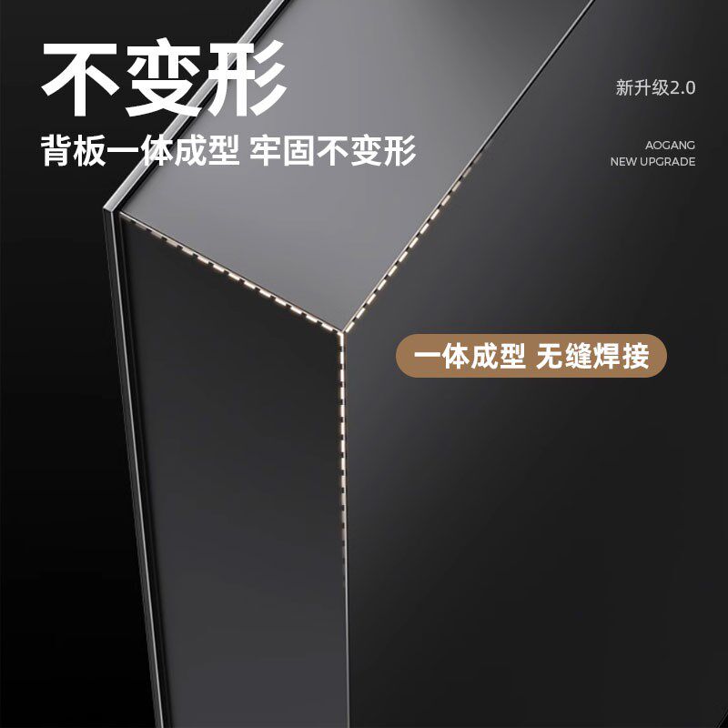 不锈钢壁龛嵌入式电视机背景墙75寸85寸卫生间分层隔板定制成品柜