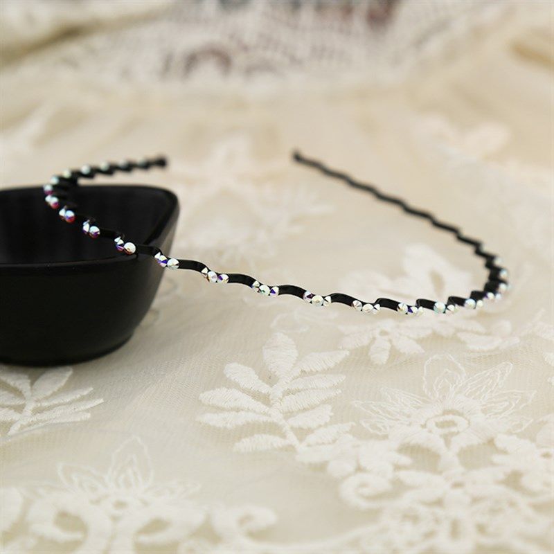 发饰超细 发卡发箍发夹 简约运动压发水钻甜美发箍细波浪头箍,饰品/流行首饰/时尚饰品新,发饰,淘宝优惠券,粉丝福利购,淘宝优惠卷