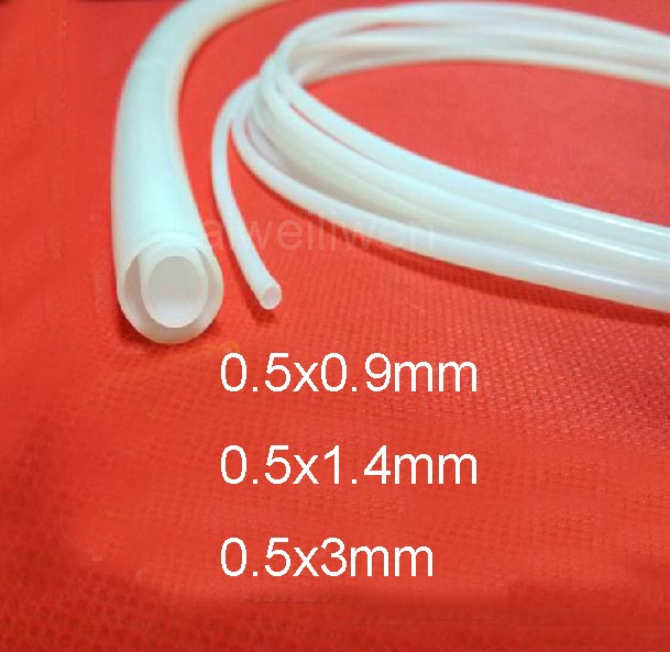 ID 0.5mm OD 0.9mm 1.4mm 3mm 10meters Length PTFE Tubing ETFE