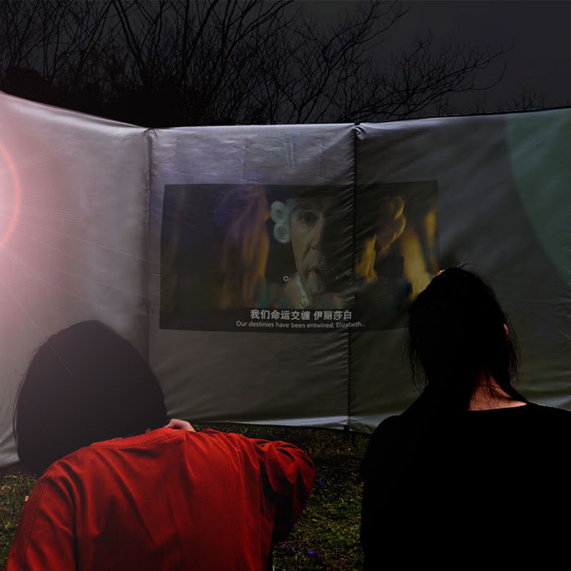 户外帐篷挡风屏野营阵幕天幕遮屏风简易挡风墙野餐W挡风围布阵幕