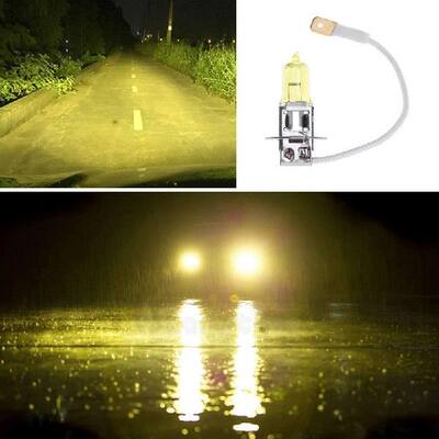 极速1Pc H3 12V 55W 3000K Yellow Quartz Glass Halogen Xenon B