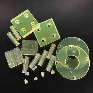 聚氨板优胶垫片5封YVD0度pu牛筋密垫力优力酯胶圆形缓冲挡圈加工