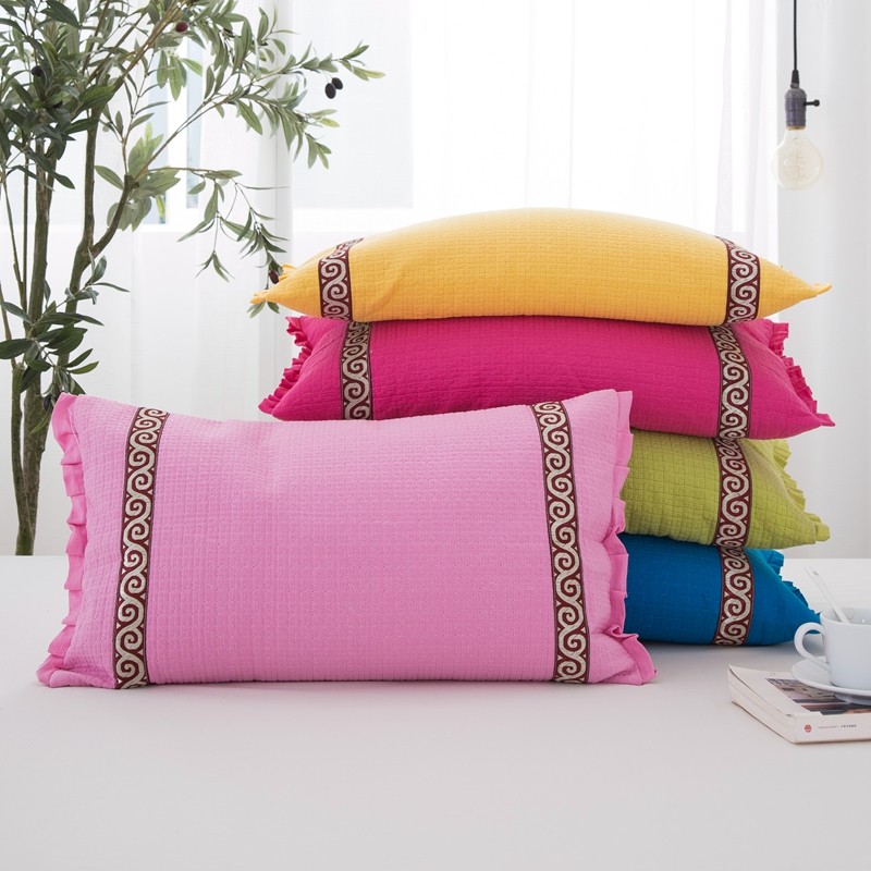 全棉荞麦皮枕头成人单人儿童全荞麦壳枕芯带枕套护颈枕糖果枕可拆