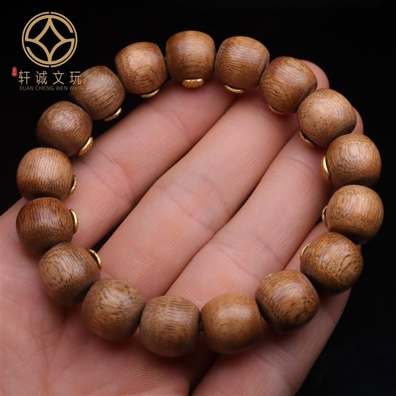 古法金配件天然沉香木老型镶嵌五条经文桶珠搓金DIY文玩配饰手串,饰品/流行首饰/时尚饰品新,沉香,淘宝优惠券,粉丝福利购,淘宝优惠卷