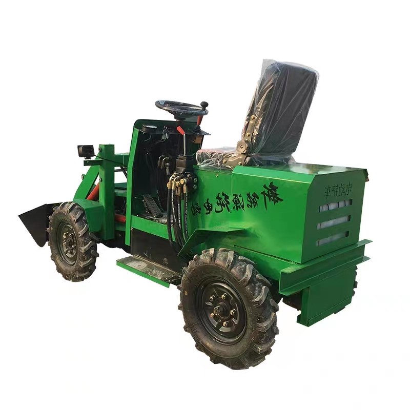 四驱电动装载机小铲车农用建筑工地室内养殖场家用小型柴油铲草机