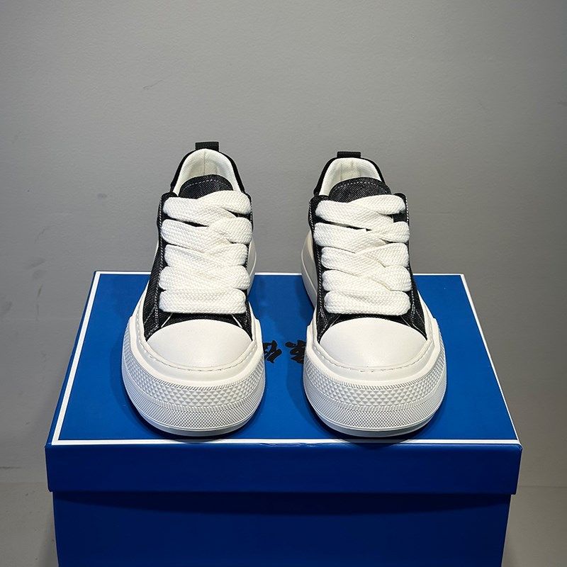 潮牌厚底帆布鞋男鞋2025新款低帮布面透气舒适欧货轻质时尚休闲鞋,流行男鞋,时尚休闲鞋,淘宝优惠券,粉丝福利购,淘宝优惠卷