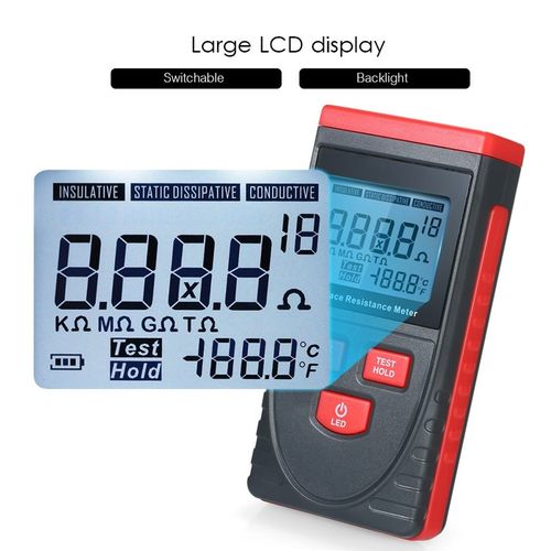 Handheld Surface Resistance Meter Anti-static Insulation Res