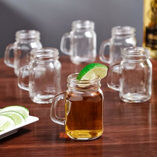 Free Shipping Mini Mason Jar Shot Glasses With Handles, A F