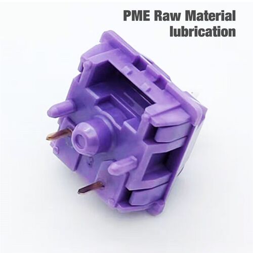 现货Tecsee Purple Panda PME Tactile Linear Switches POM. Ste