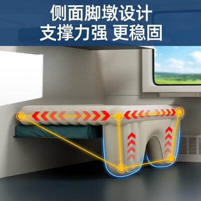 坐火车卧铺硬卧软卧下铺加宽神器睡觉神器带娃神S器充气床垫加宽