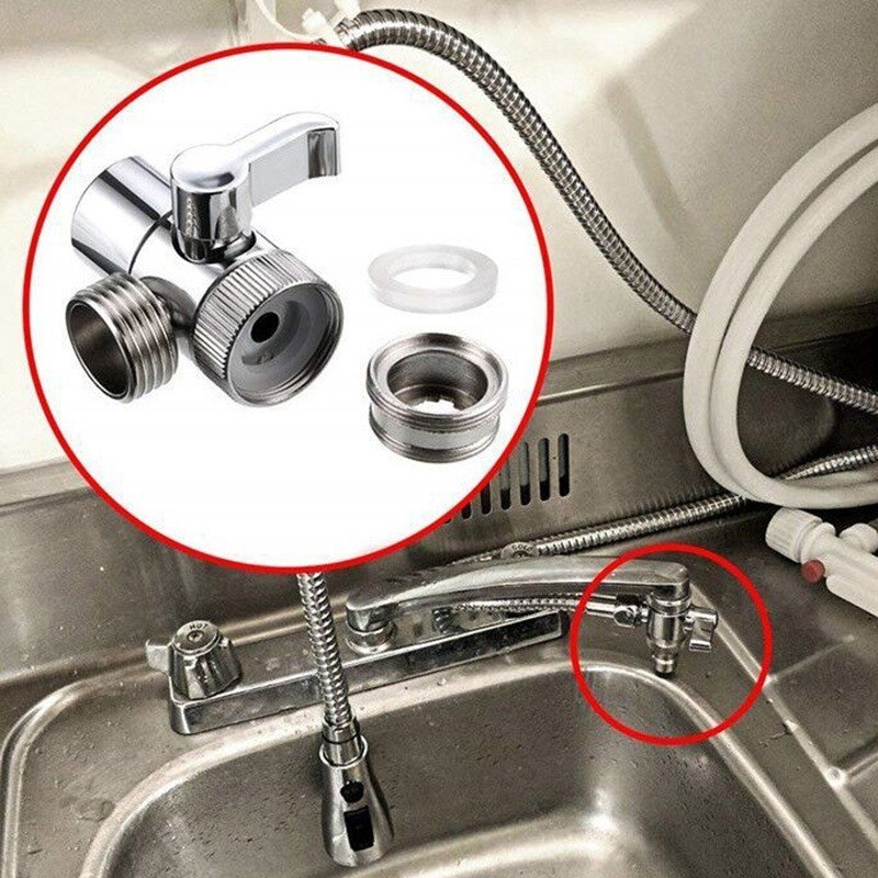 速发Switch Faucet Adapter Kitchen Sink Splitter Diverter Val