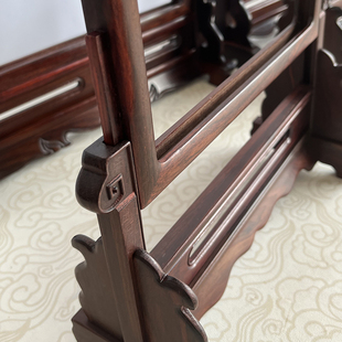 红木相框 红酸枝定制插q屏框架 相框摆台实木画框红酸枝 瓷板画框